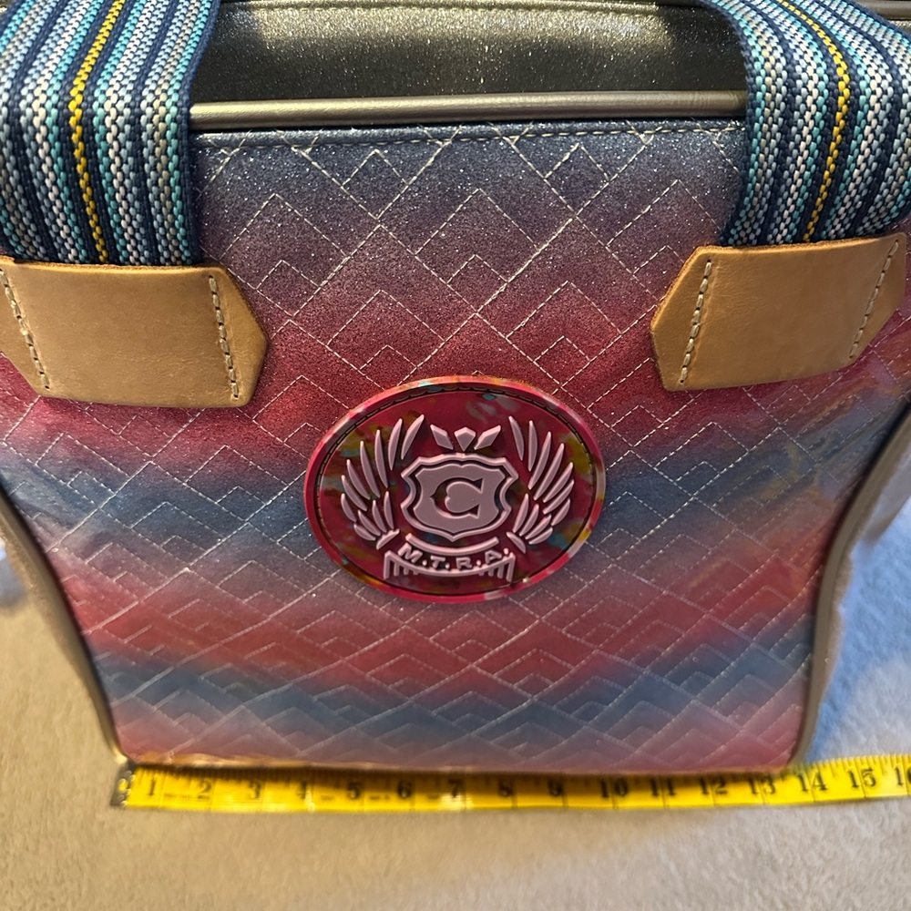 Consuela Pink and Blue Gradient Tote - Picture 12 of 15